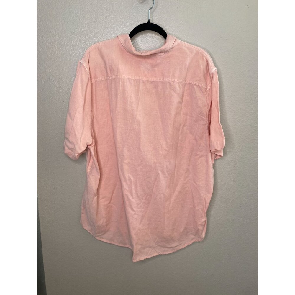 NWT Levi's Mens‎ Pink Button-Up Shirt XXL Cotton Blend collared short sleeve - Picture 5 of 7